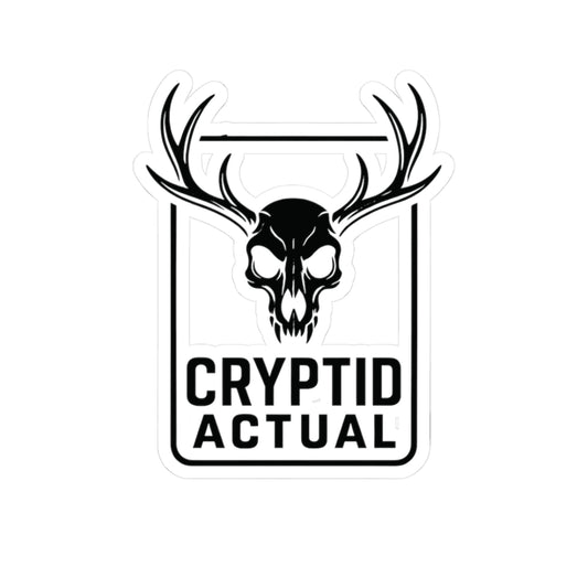 Cryptid Actual Logo Stickers (Black)