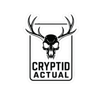 Cryptid Actual Logo Stickers (Black)