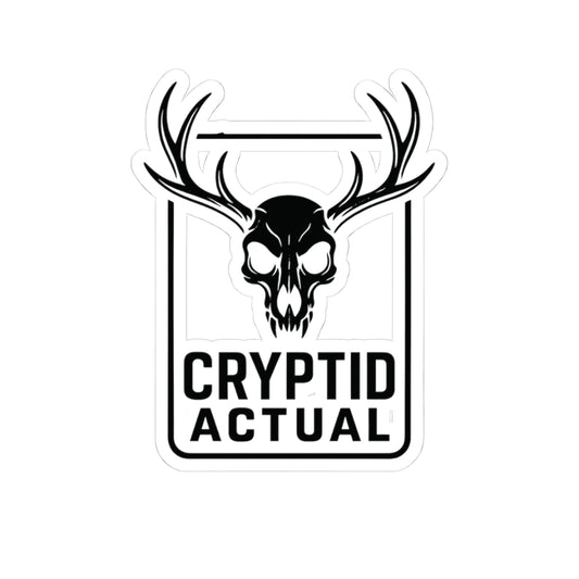 Cryptid Actual Logo Stickers (Black)